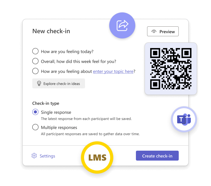 Create new check-in in Reflect